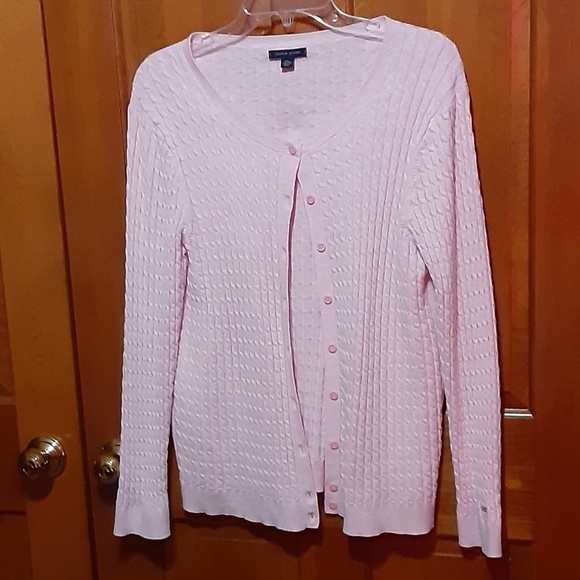 Tommy Hilfiger Pink Cardigan Sweater - Picture 1 of 4